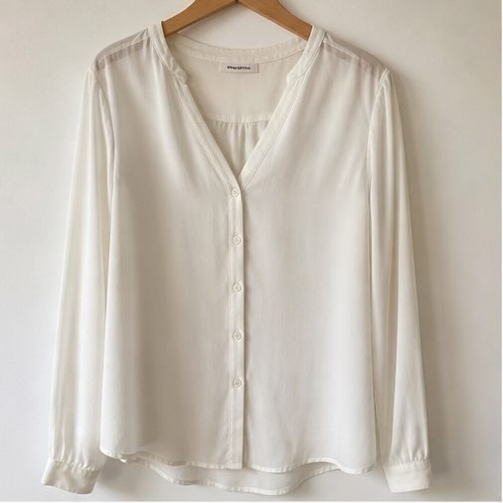Ivory Button Blouse